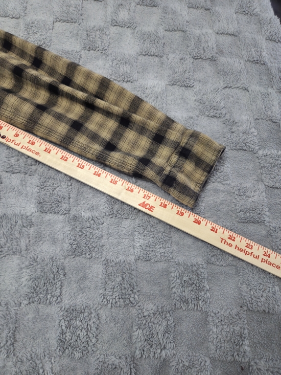 Carhartt Men’s Tan and Black Plaid Button-Down Flannel Size S - Picture 5 of 8